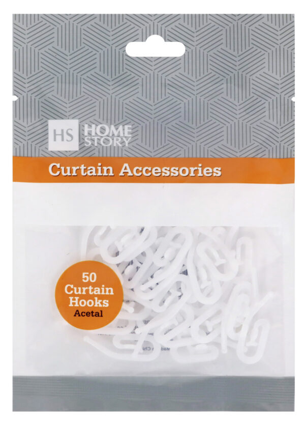 CURTAIN HOOKS - ACETAL - 50'S - HS51201