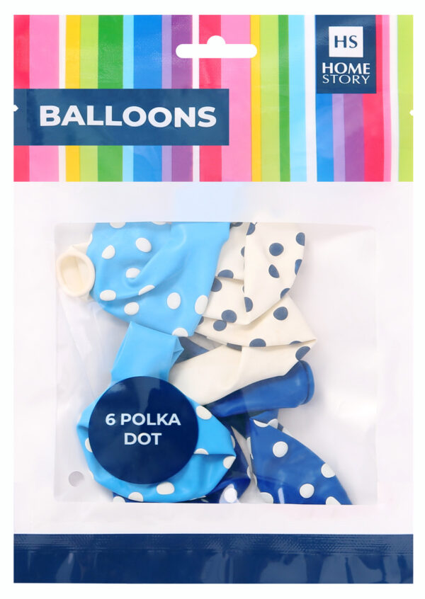 HS Medium "Polka Dot" Balloons - Assorted - 6's - HS54938A6
