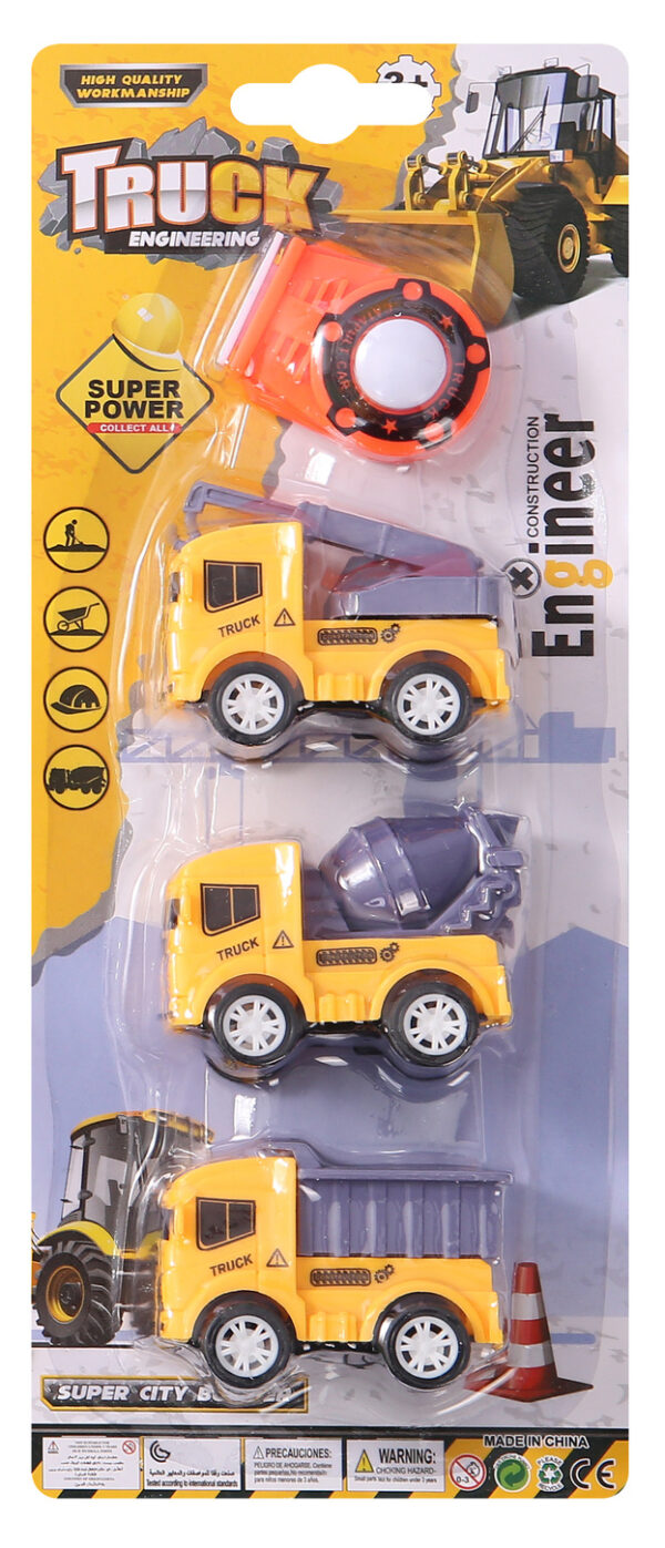 HS71247 - FREE WHEEL TRUCK SET 3'S CARDED